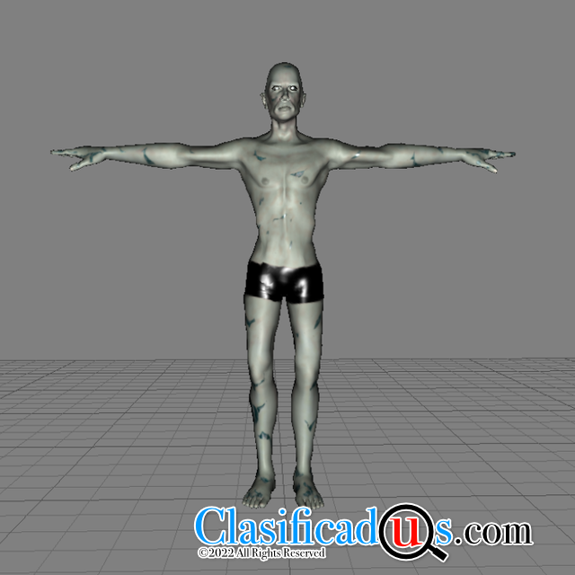 3D Famine Humanoid